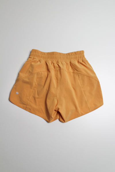 Lululemon monarch orange track that shorts, size 6 (5”) (price reduced: was $35)