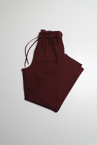 Lululemon red merlot stretch high rise 7/8 length pant, size 6 (25”)