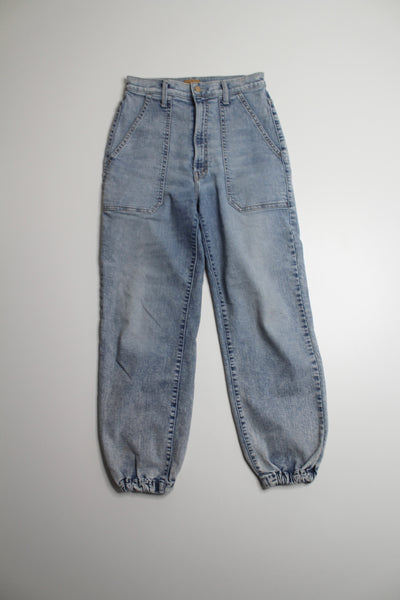 Mother marrakesh days the wrapper patch springy ankle high rise jeans, size 26 (price reduced: was $125)