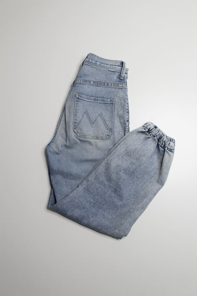 Mother marrakesh days the wrapper patch springy ankle high rise jeans, size 26 (price reduced: was $125)