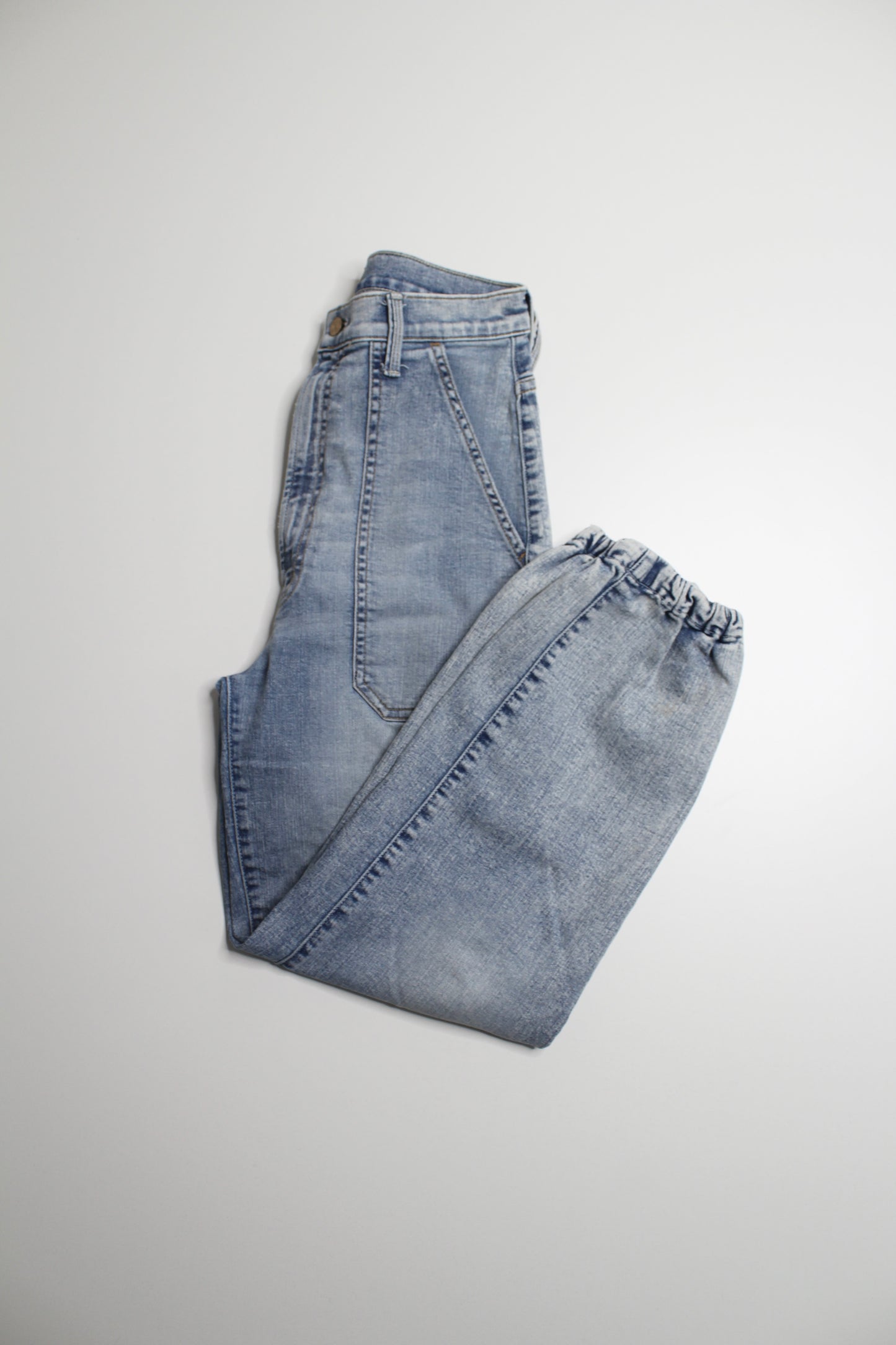 Mother marrakesh days the wrapper patch springy ankle high rise jeans, size 26 (price reduced: was $125)