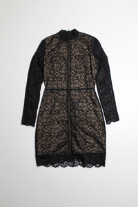 Aritzia wilfred 'Janvry' lace long sleeve mock neck dress, size 4