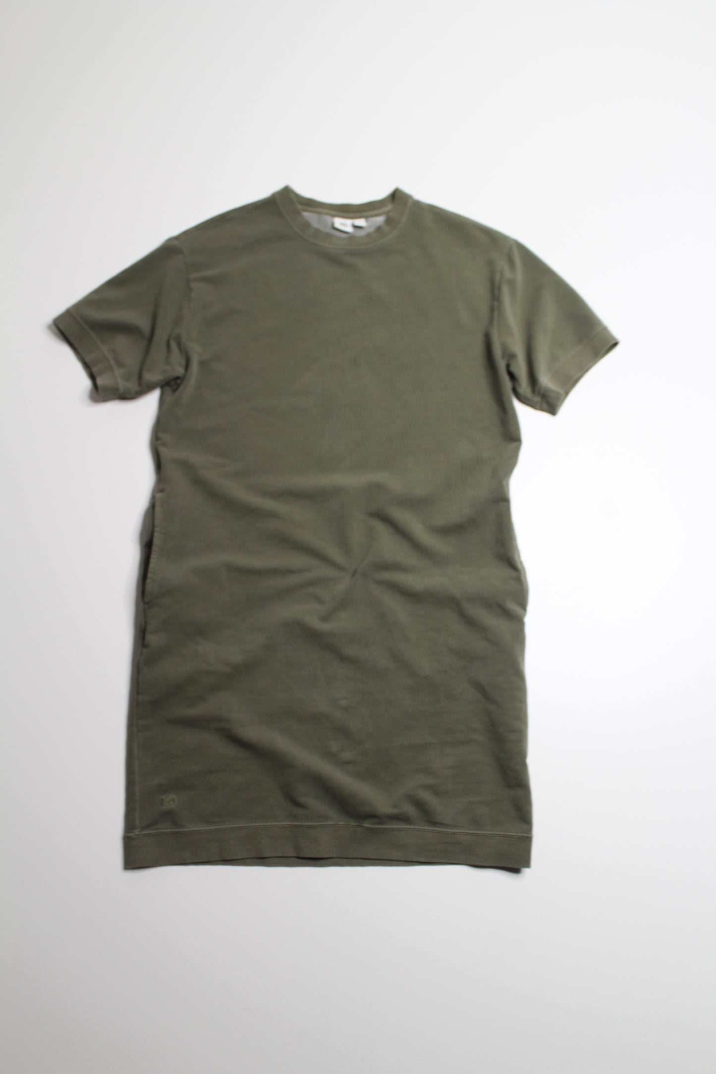 Tentree organic cotton olive t shirt dress, size xs (relaxed fit) (price reduced: was $25)