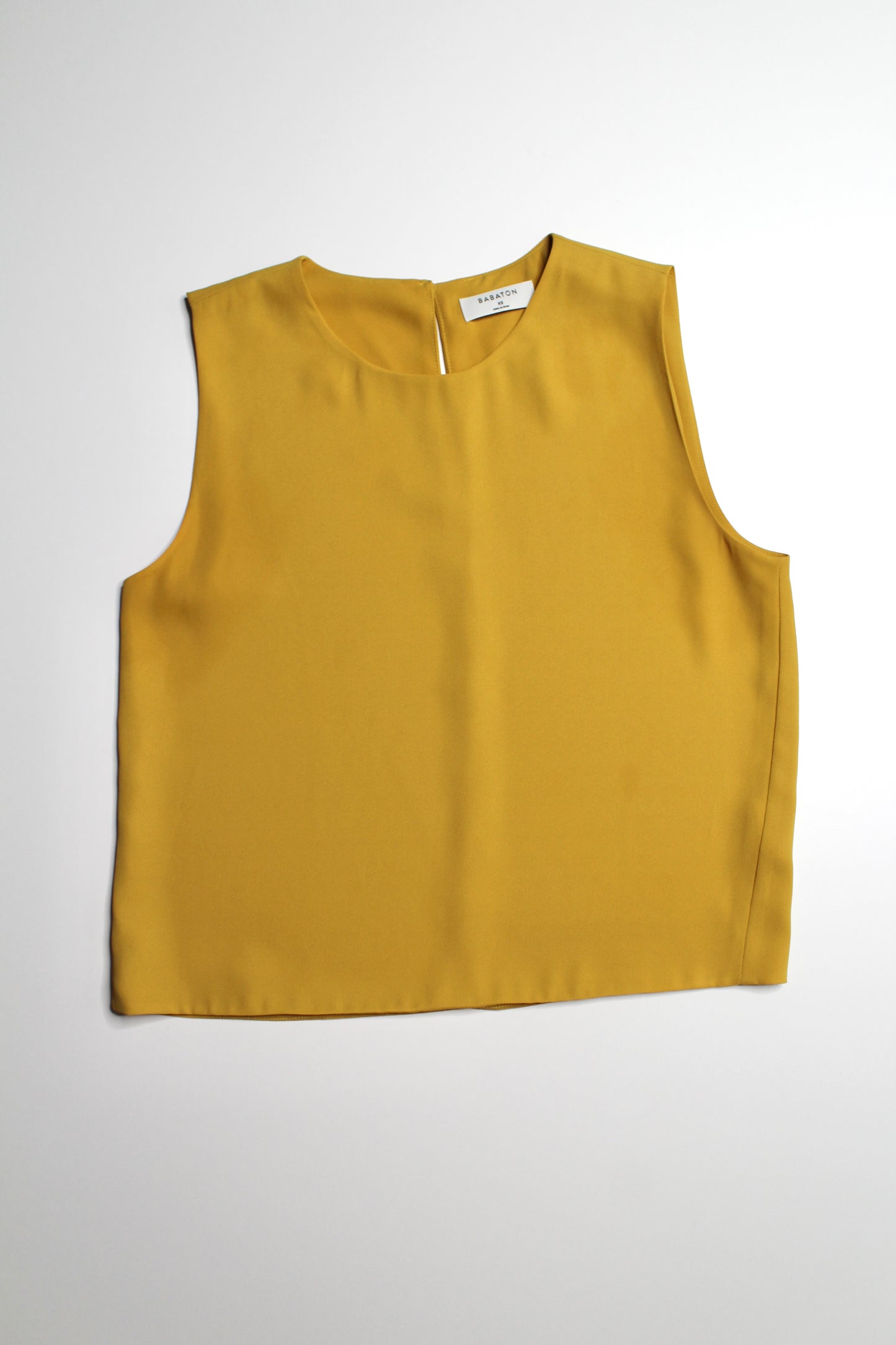 Aritzia babaton mustard yellow day sleeveless blouse, size xs (price reduced: was $30)