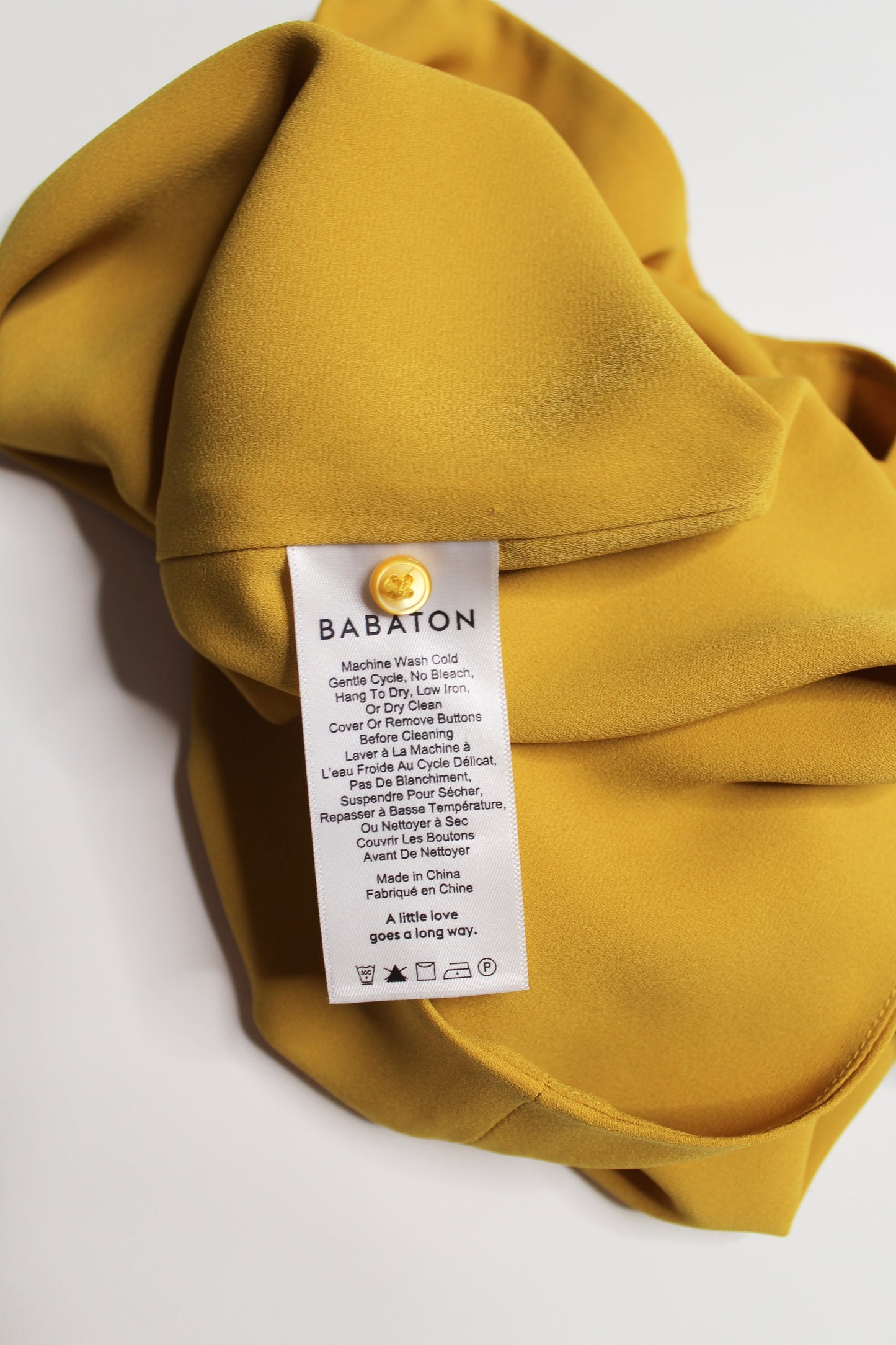 Aritzia babaton mustard yellow day sleeveless blouse, size xs (price reduced: was $30)