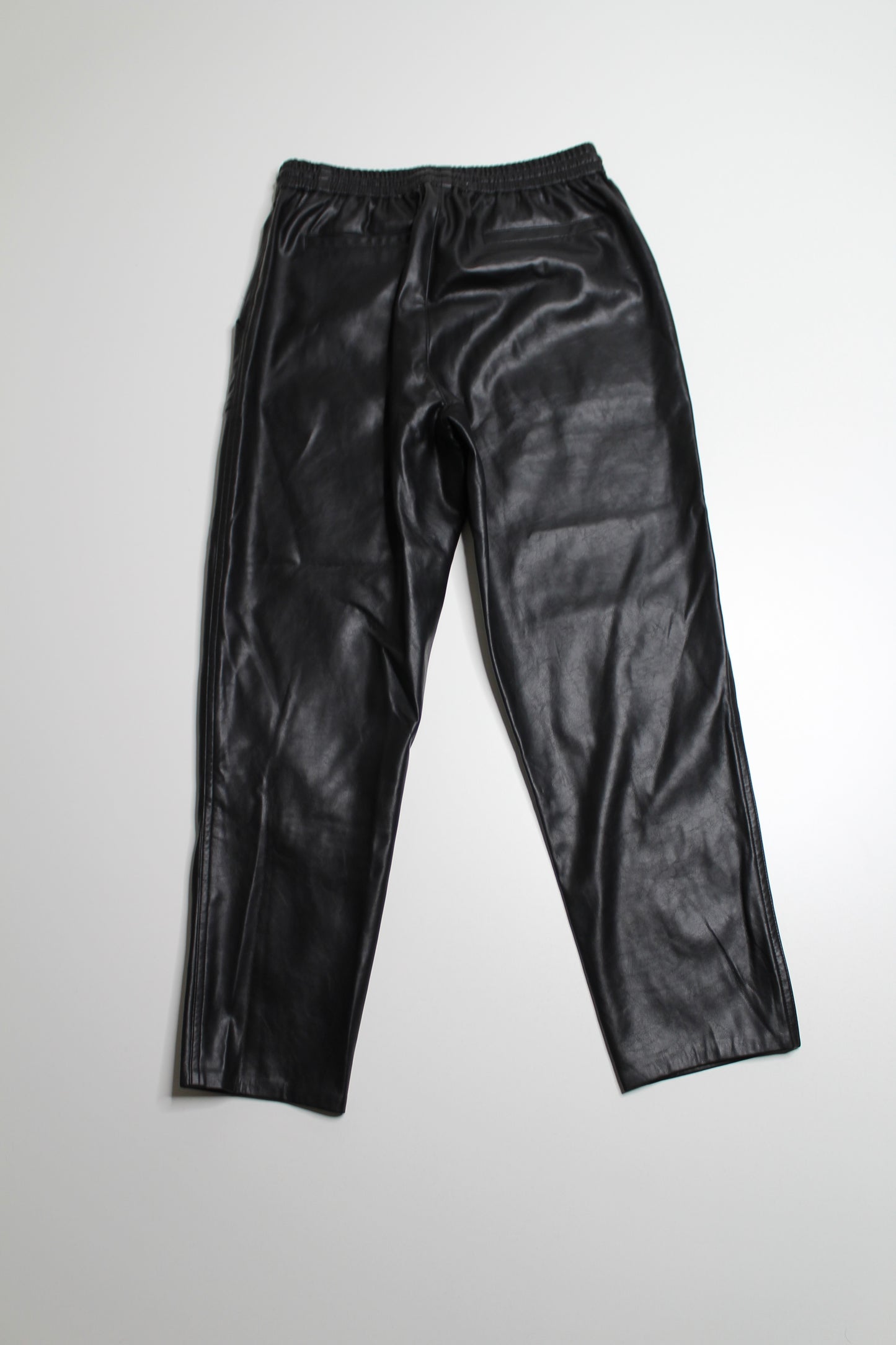 Mustard Seed black faux leather pant, size small