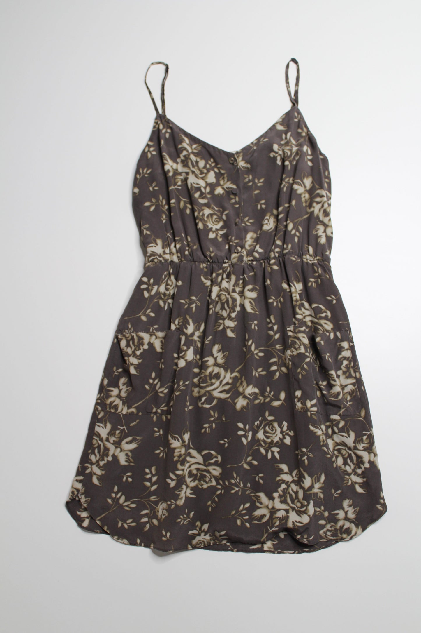 Aritzia t babaton silk floral dress, size small