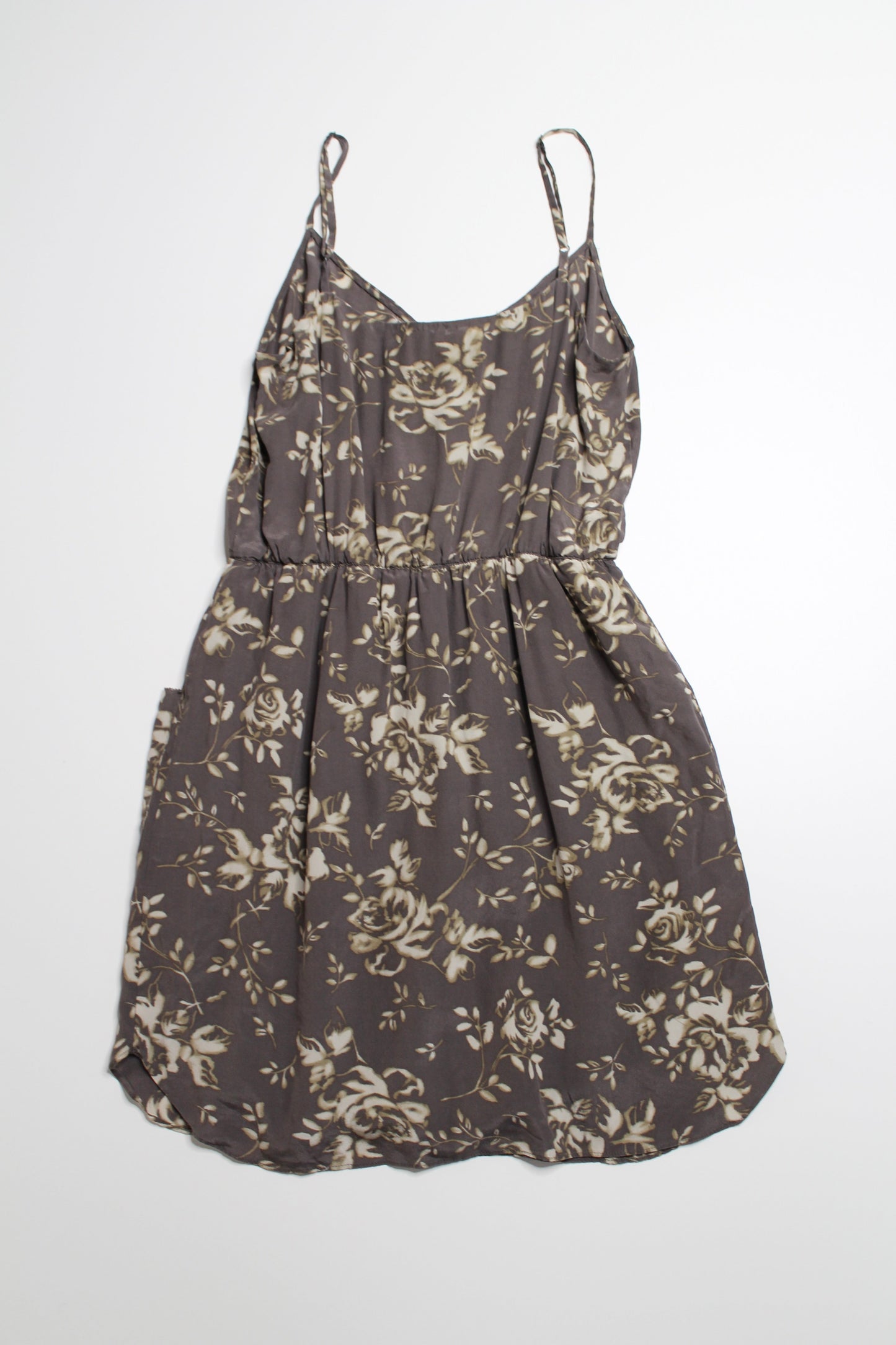 Aritzia t babaton silk floral dress, size small