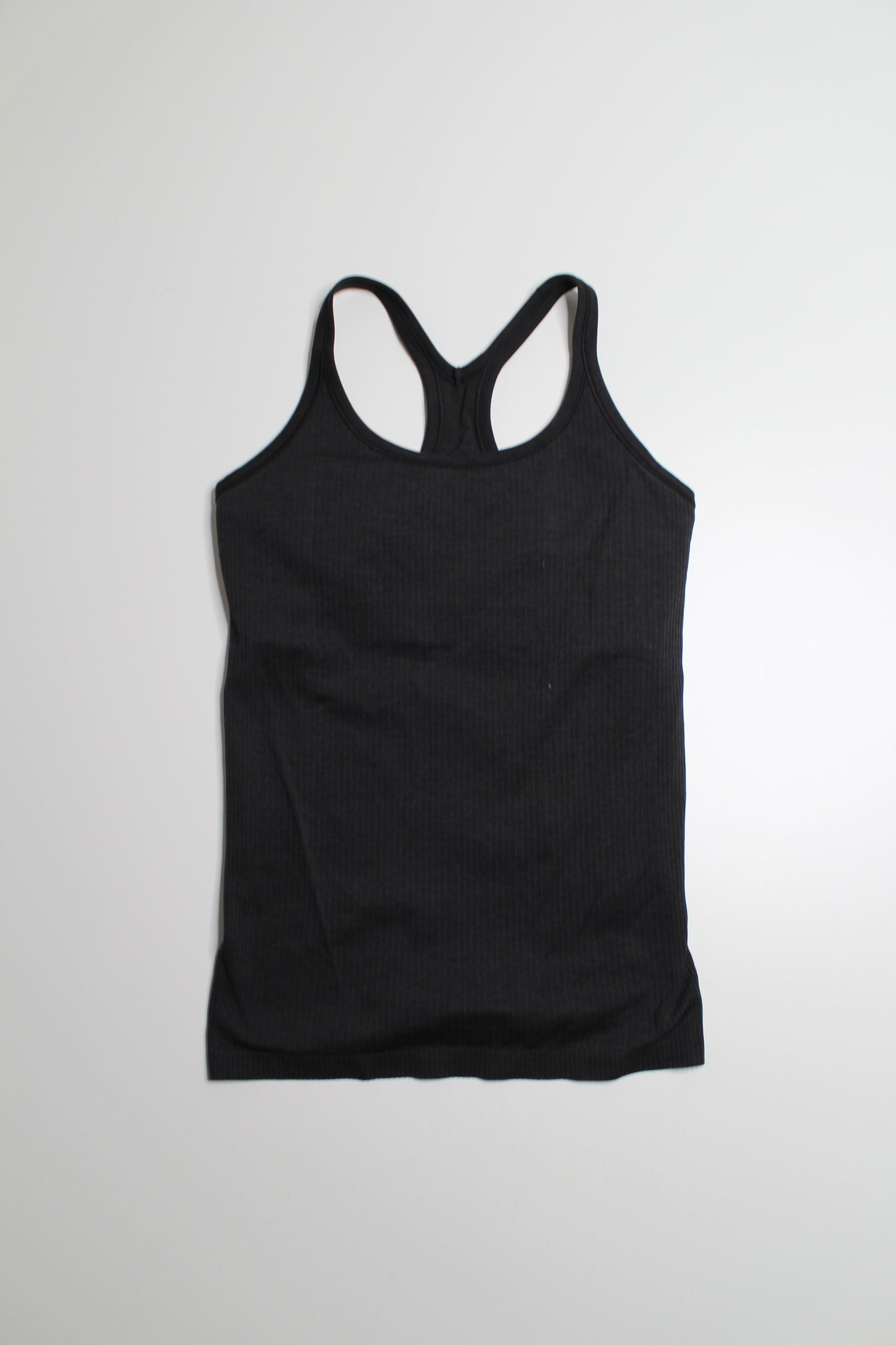 Lululemon black ‘ebb to street’ tank, size 8