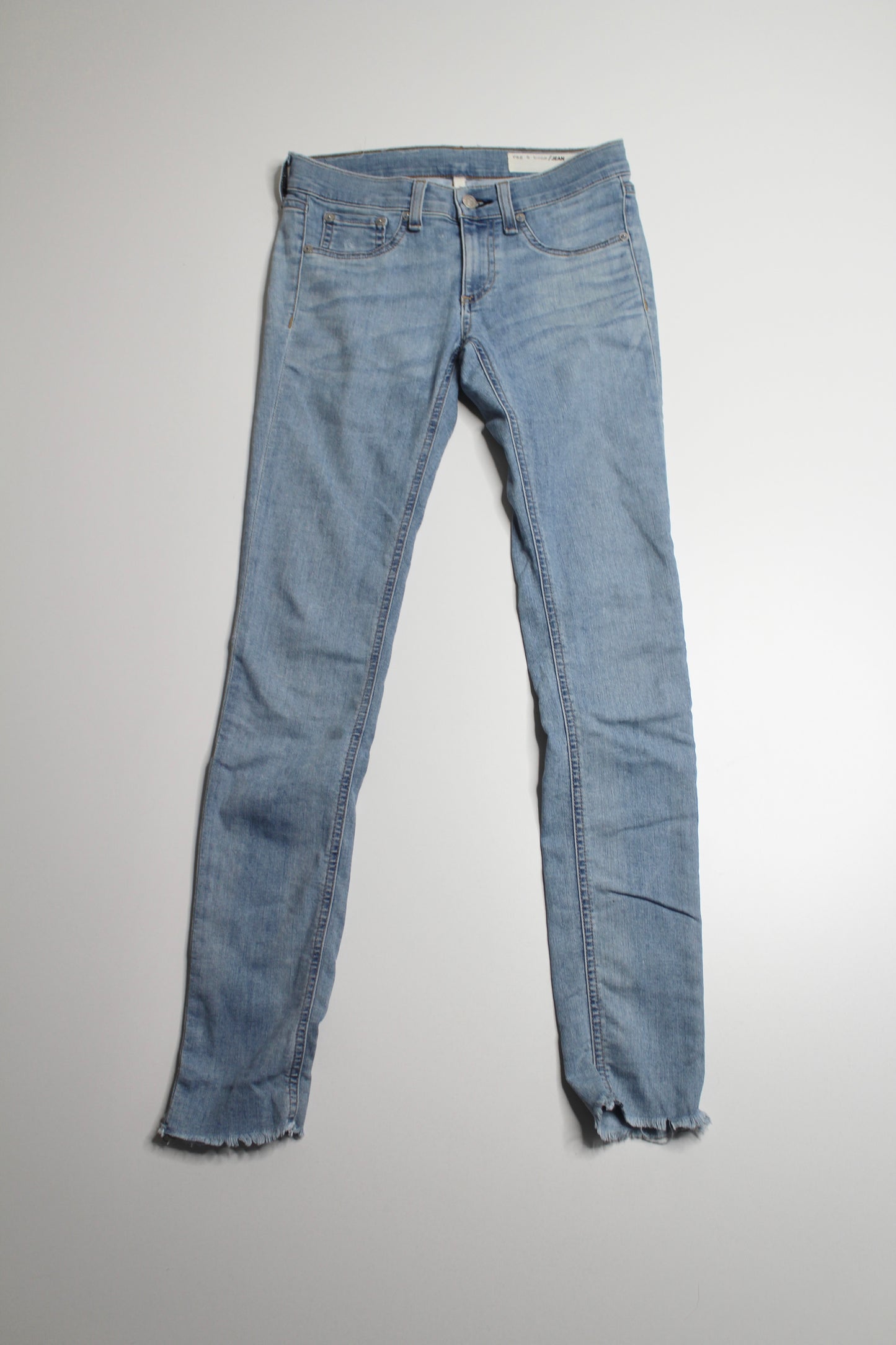 Rag & Bone light wash cln birdie mid rise skinny jeans, size 24 (30")  (price reduced: was $58)