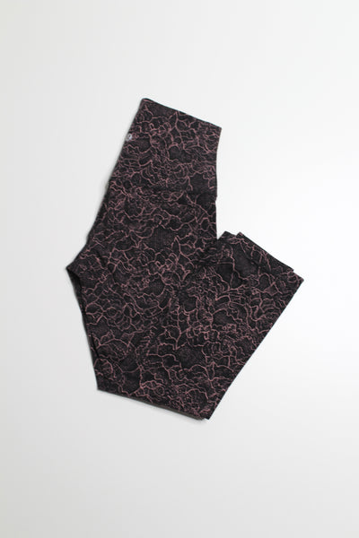 Lululemon lacescape spanish rose align crop legging, size 4 (21") (price reduced: was $48)