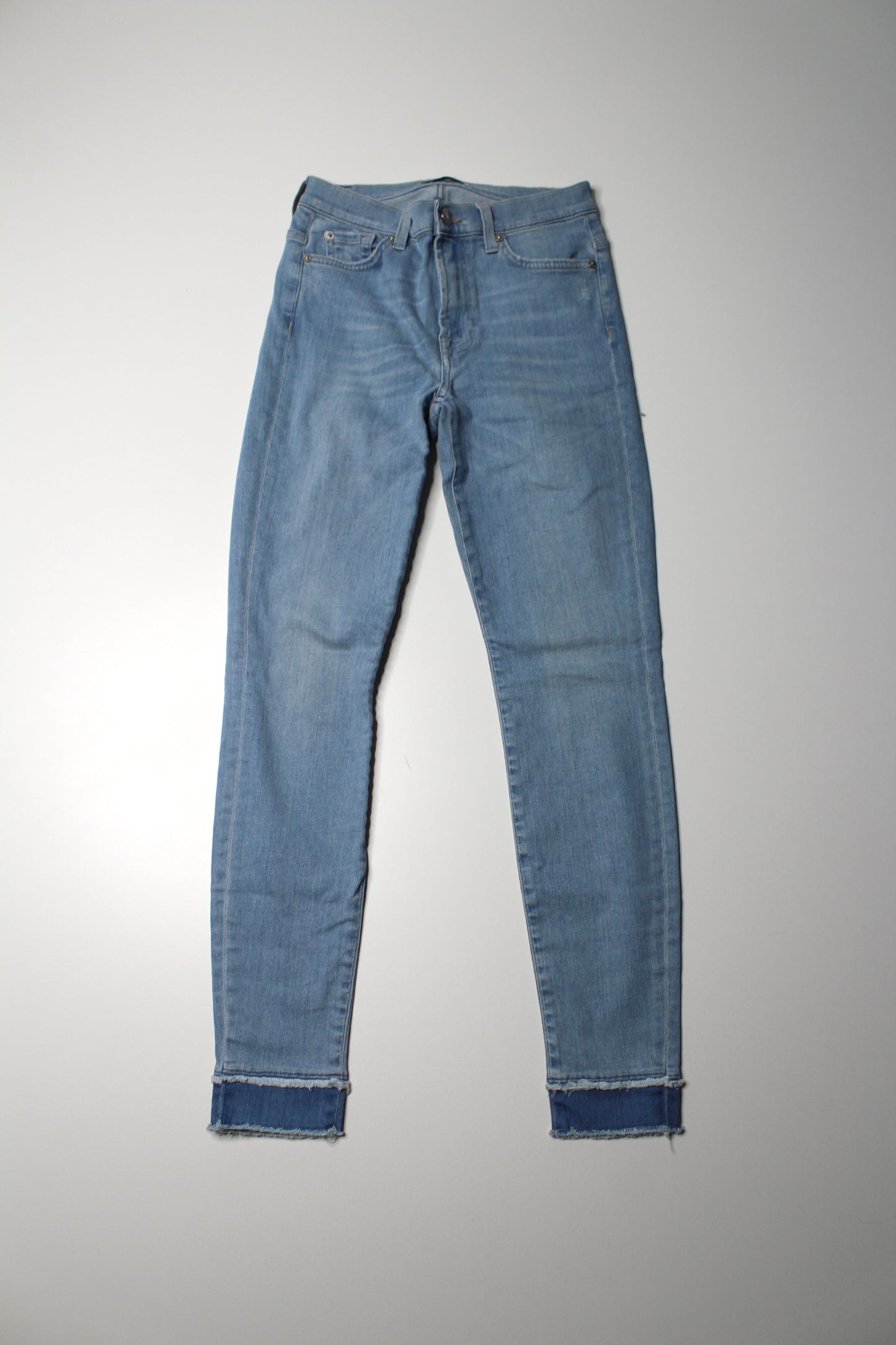7 For All mankind ‘high rise slim illusion air skinny’ jeans, size 26  (additional 50% off at checkout)