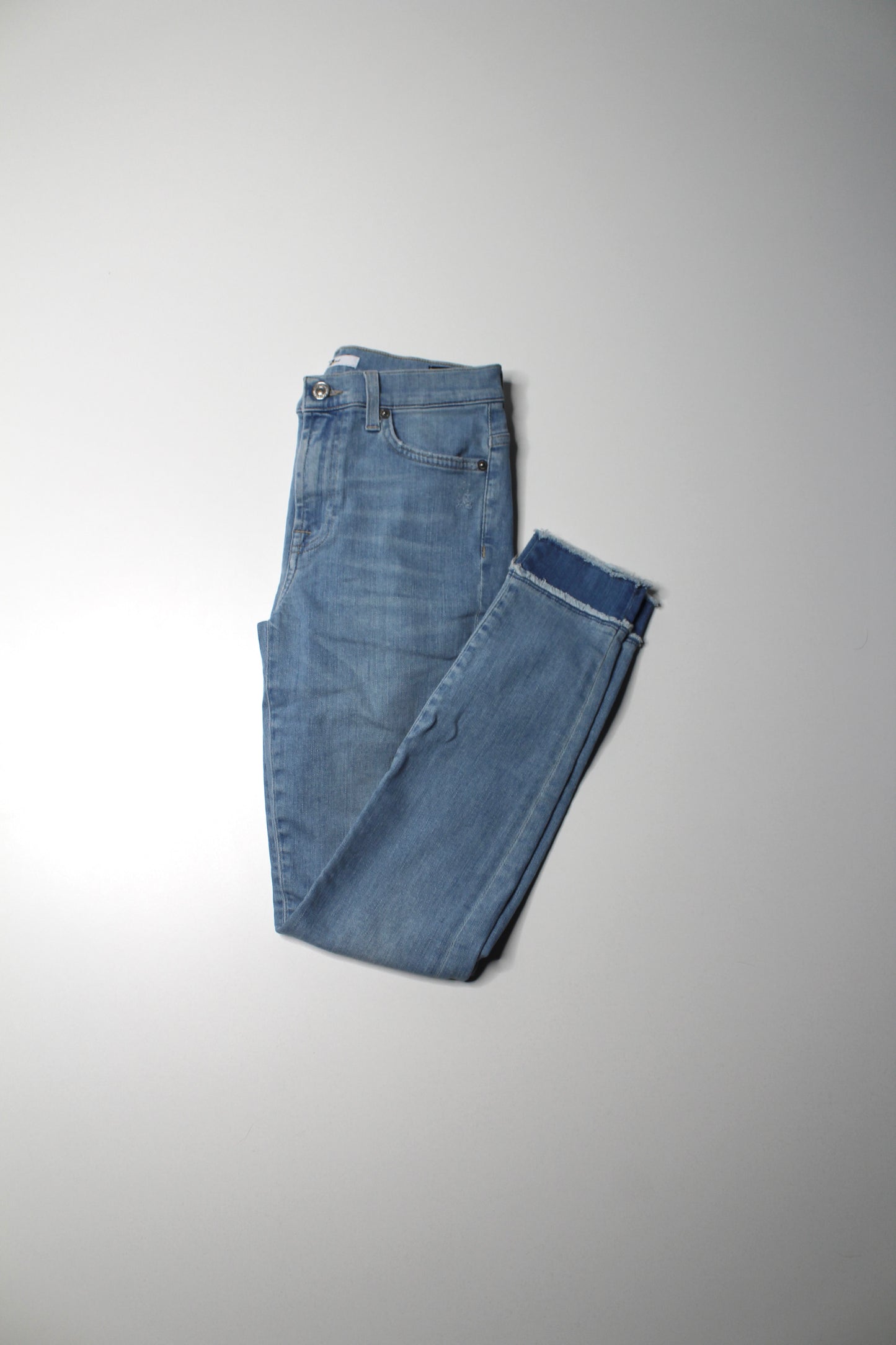 7 For All mankind ‘high rise slim illusion air skinny’ jeans, size 26  (additional 50% off at checkout)