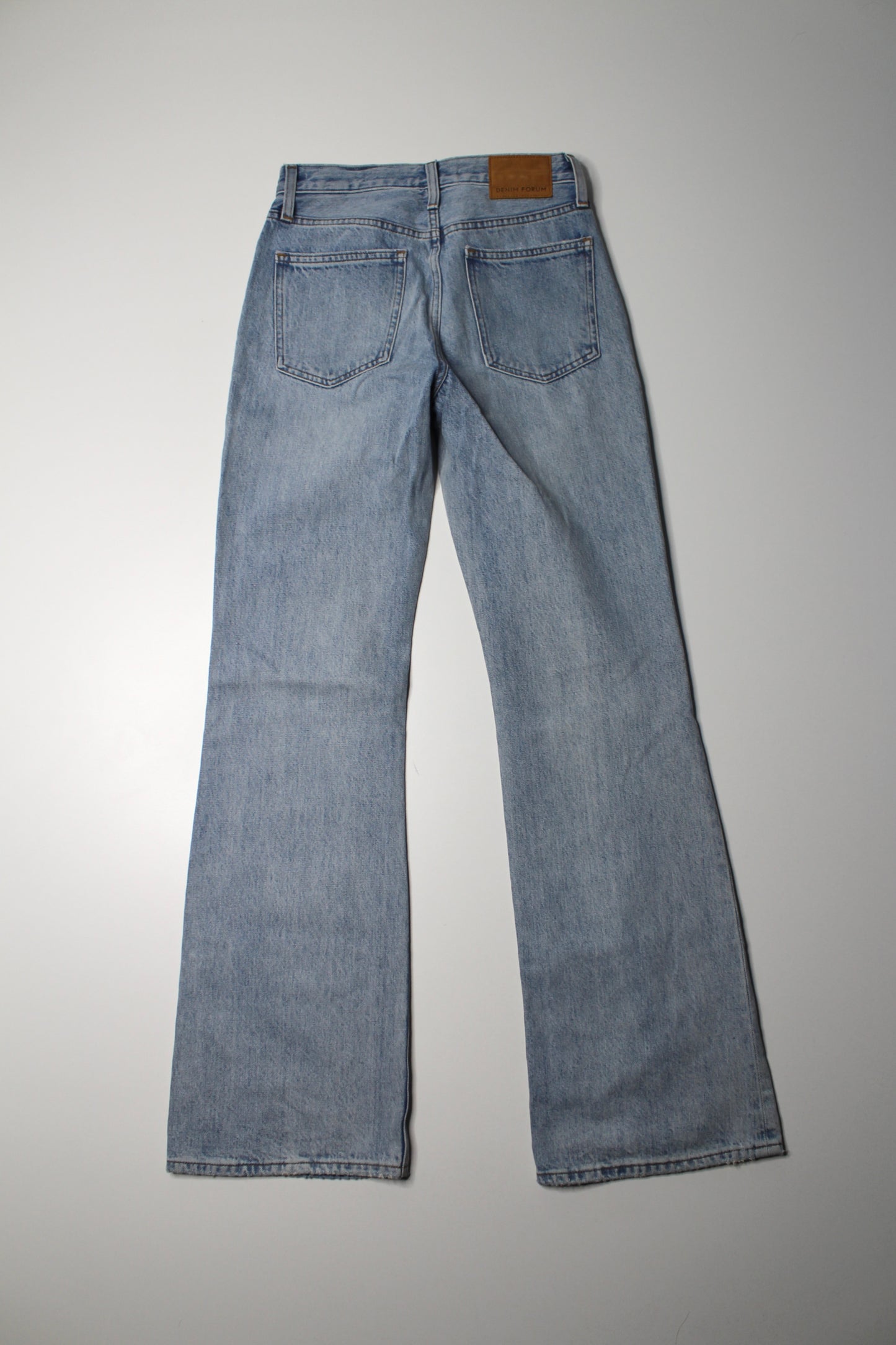 Denim Forum ‘marianne mid loose flare’ leg, size 23 (fit like 24) (32L)