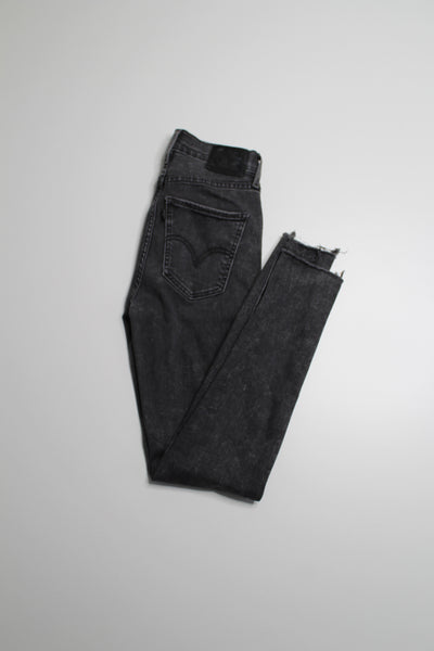 Levis black wash mile high super skinny jeans, size 24 (price reduced: was $48)