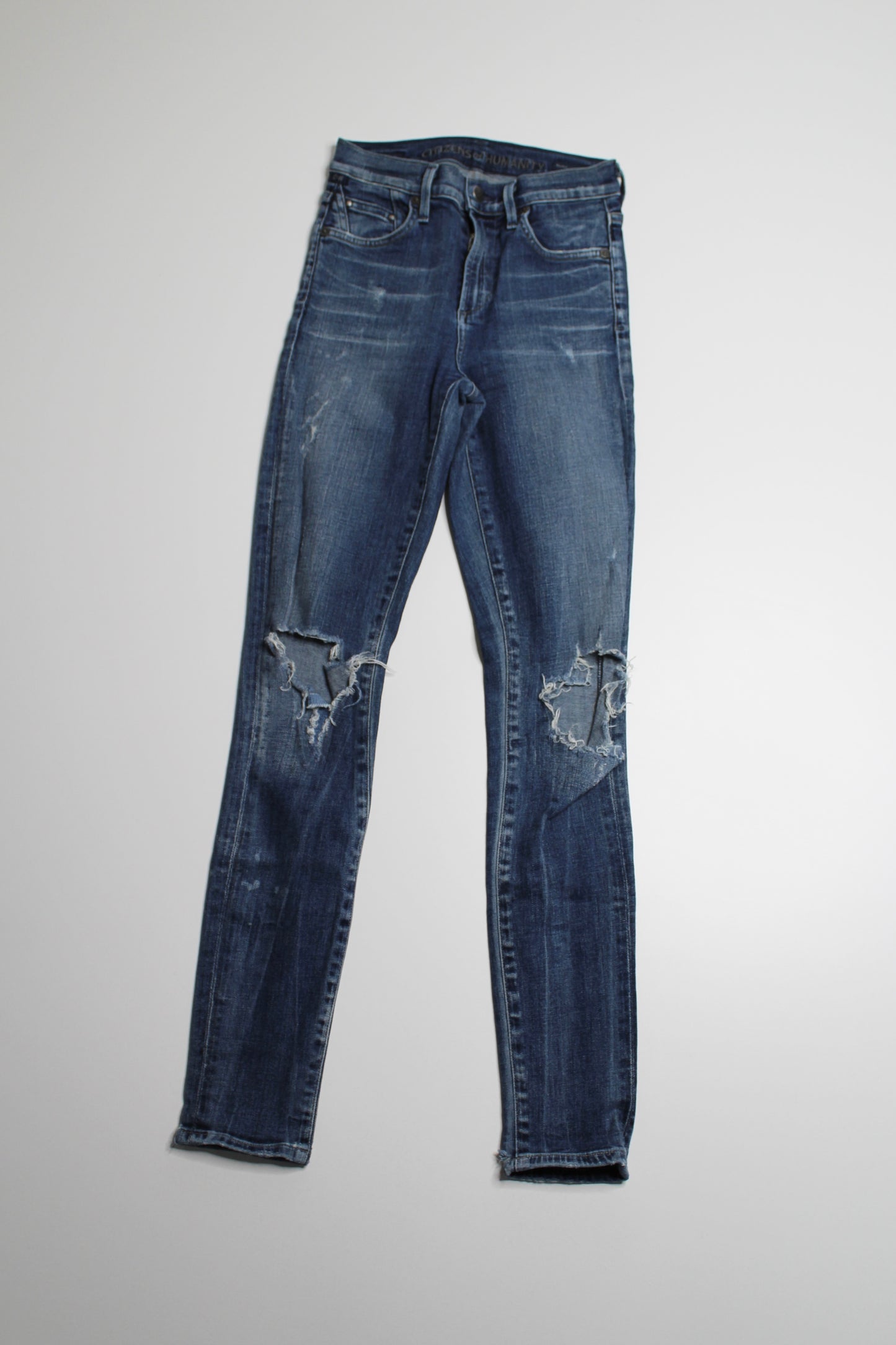 Citizens  of Humanity distressed rocket high rise skinny jeans, size 24  (price reduced: was $48)