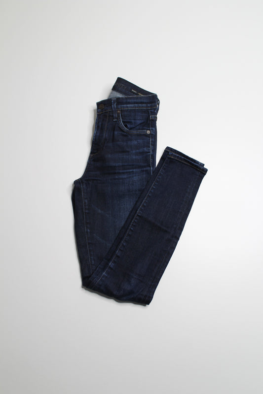 Citizens of Humanity dark wash rocket high rise skinny jeans, size 24  (price reduced: was $58)