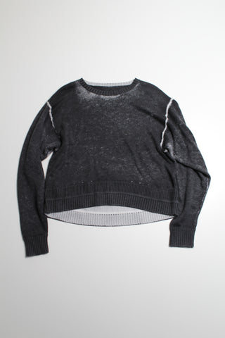 Lululemon black/alpine white hazy day sweater, no size. fits like 6 (relaxed fit)