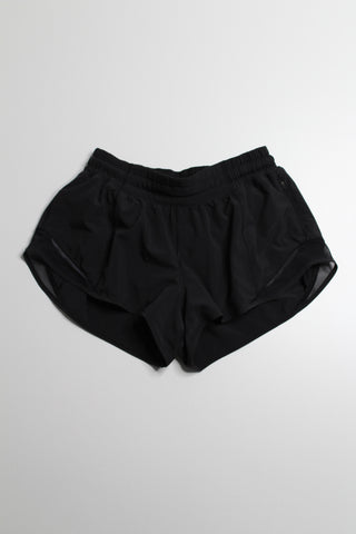 Lululemon black hotty hot shorts, size 6 *reg