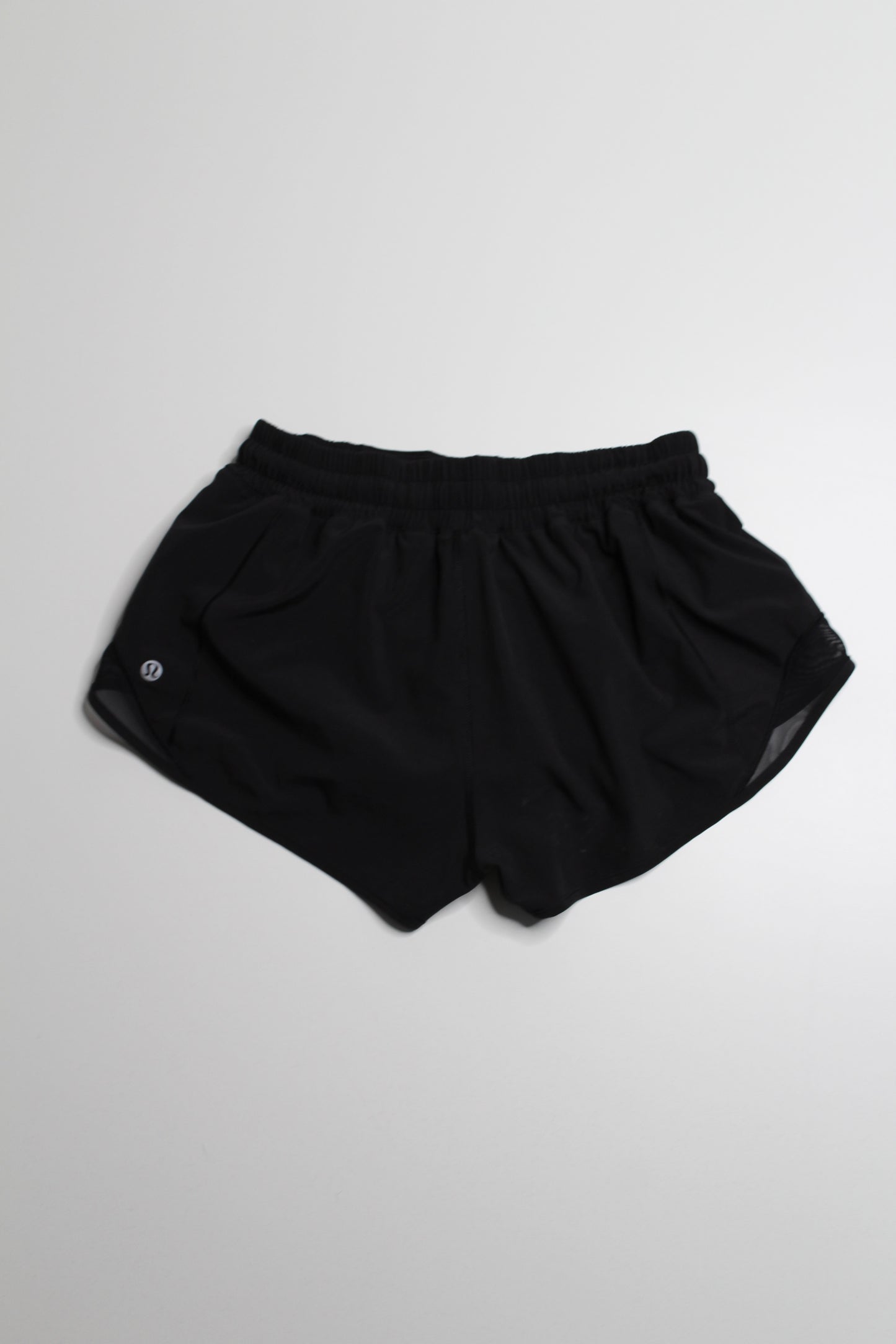 Lululemon black hotty hot shorts, size 6 *reg