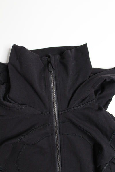 Lululemon black stride jacket II, size 4