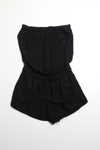 Aritzia talula black strapless shorts romper, size small (price reduced: was $25)