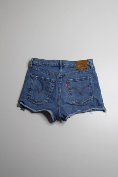 Levis cut off ribcage jean shorts, size 30