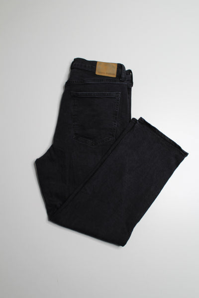 Aritzia Denim Forum arlo high rise straight leg black jeans, size 30 (26L)