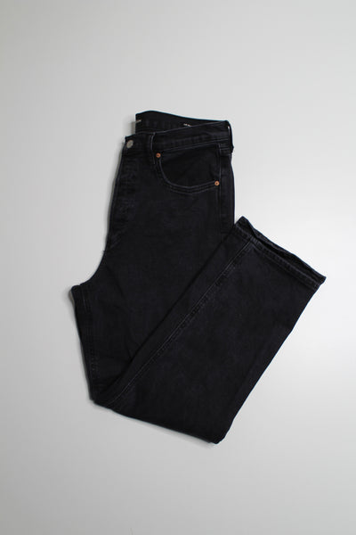 Aritzia Denim Forum arlo high rise straight leg black jeans, size 30 (26L)