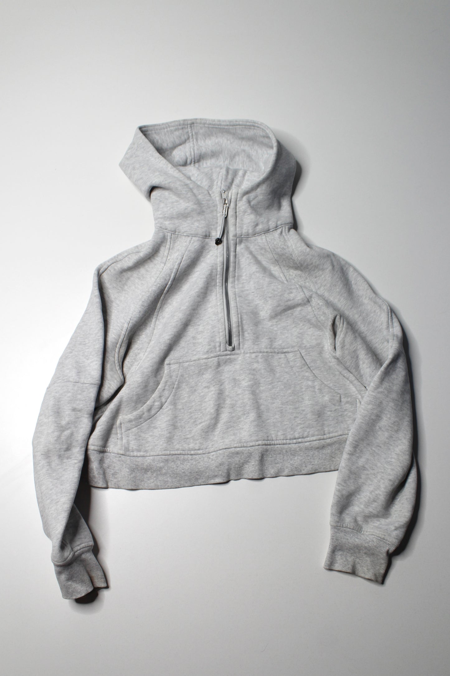 Lululemon light grey 'oversized scuba 1/2 zip' hoodie size xs/s (fits 4/6) *matching joggers available