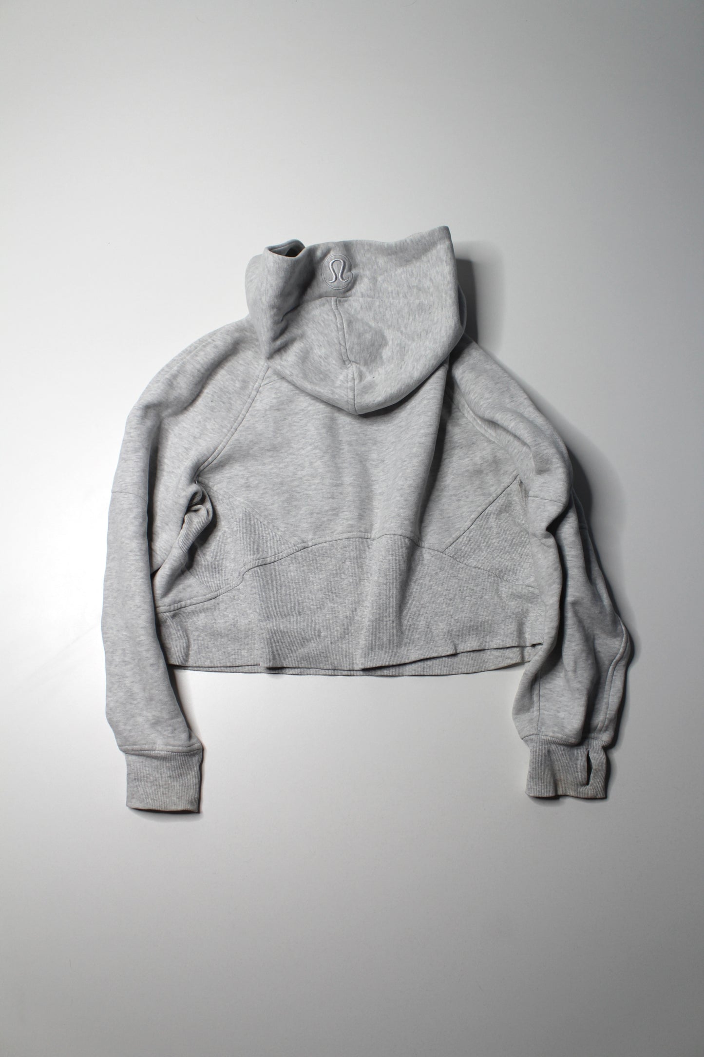 Lululemon light grey 'oversized scuba 1/2 zip' hoodie size xs/s (fits 4/6) *matching joggers available