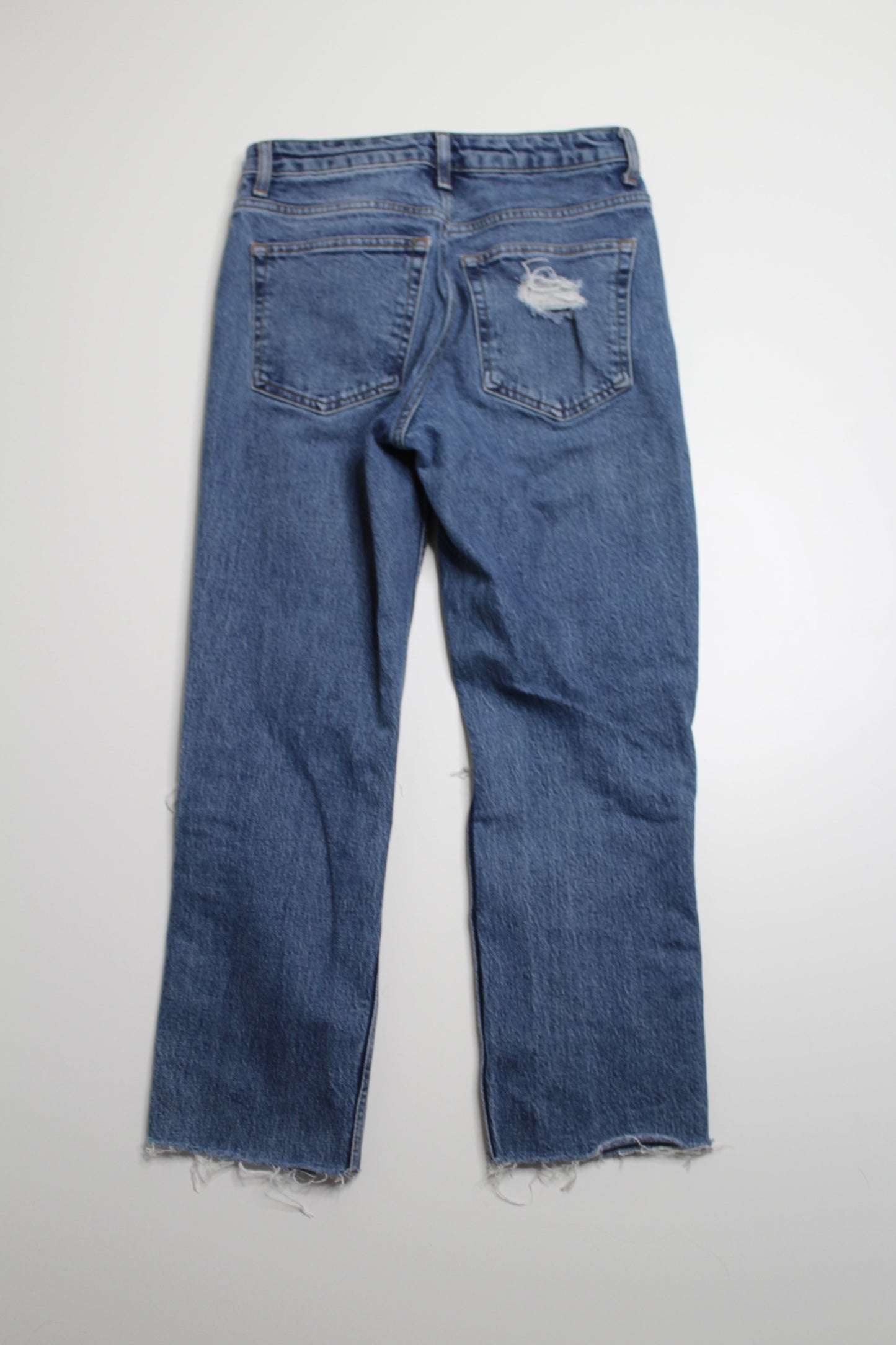 Nordstrom TOPSHOP straight leg distressed ankle jeans, size 26 (price reduced: was $30)