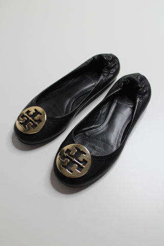 Tory Burch black ballet flats, size 6 (price reduced: was $58)