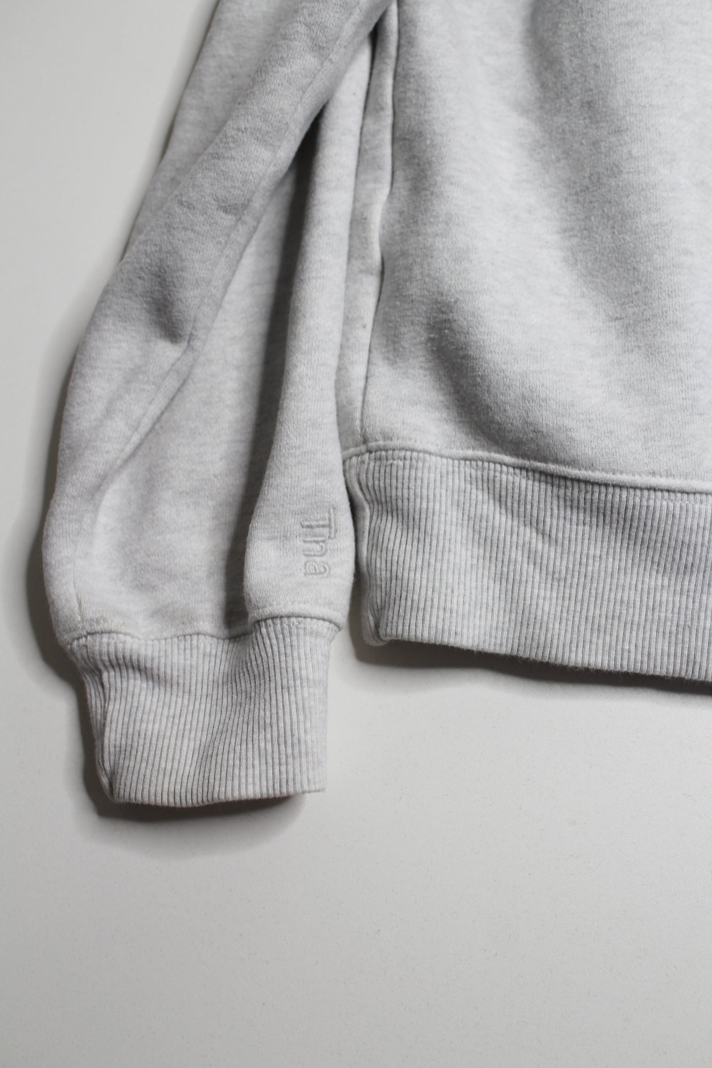 Aritzia TNA light heathered grey COZY AF hoodie, size xs (loose fit)