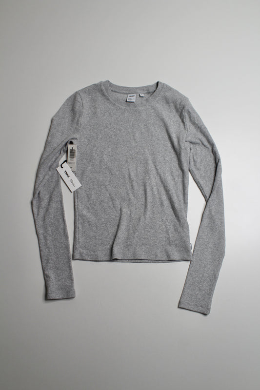 Aritzia TNA heather grey long sleeve, size medium *new with tags