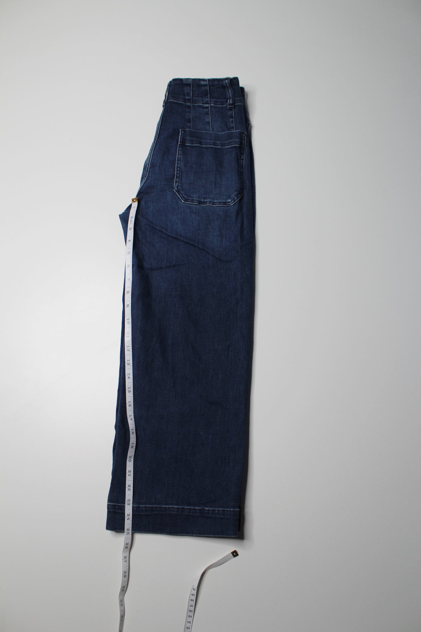Anthropologie Pilcro high rise denim culotte wide leg jeans, size 27 petite (24”) (sale: was $48)
