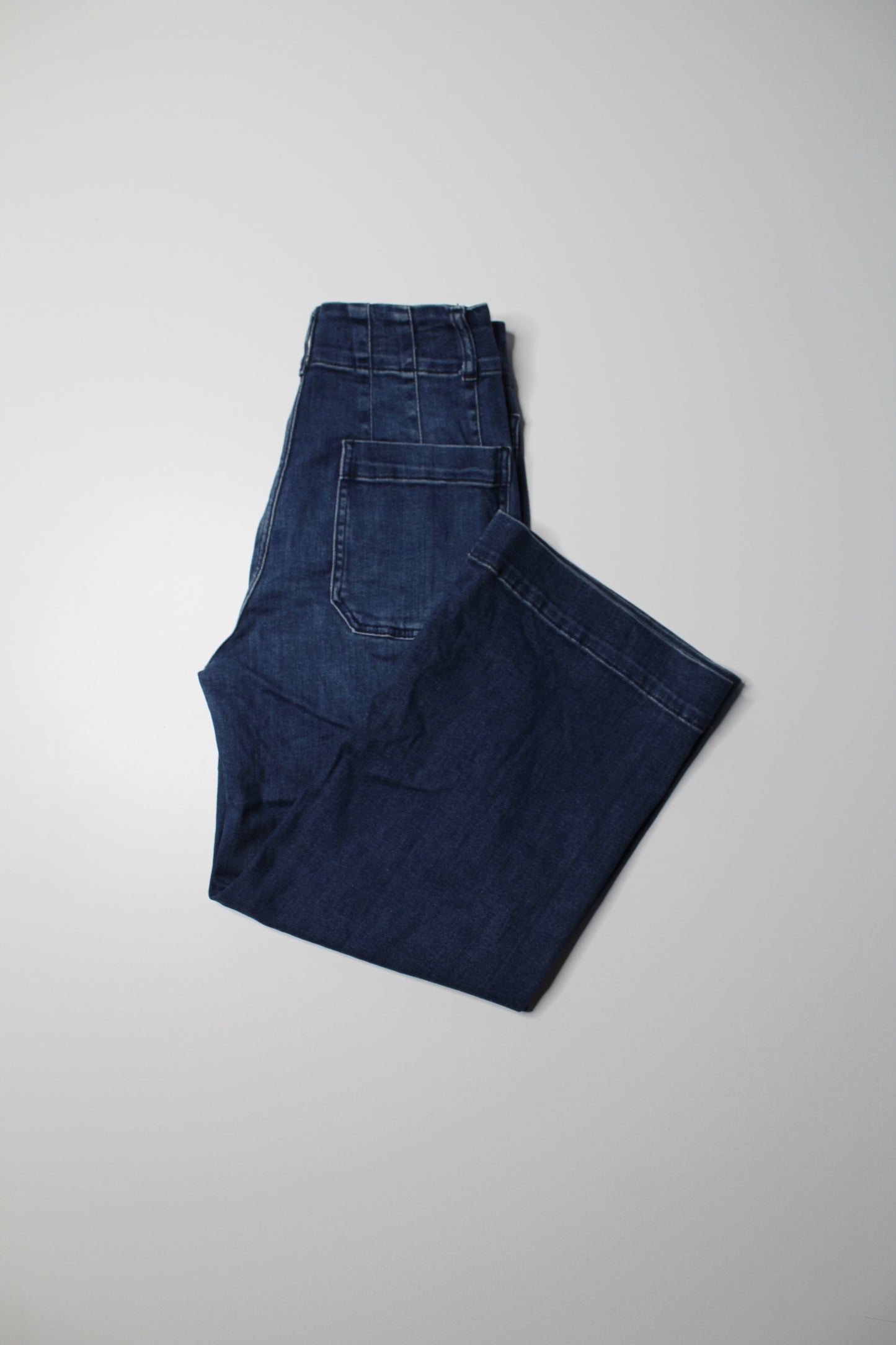 Anthropologie Pilcro high rise denim culotte wide leg jeans, size 27 petite (24”) (sale: was $48)