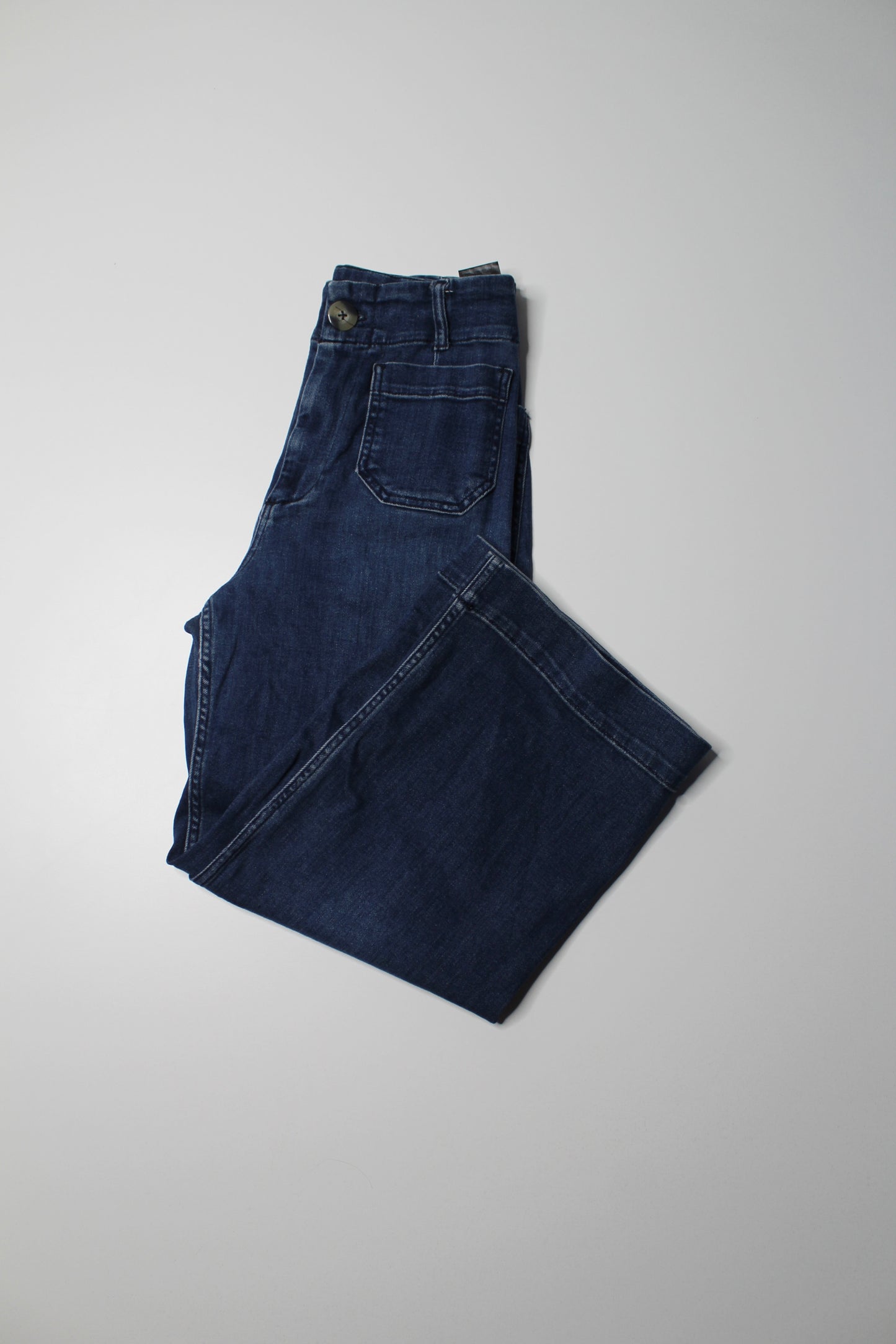 Anthropologie Pilcro high rise denim culotte wide leg jeans, size 27 petite (24”) (sale: was $48)