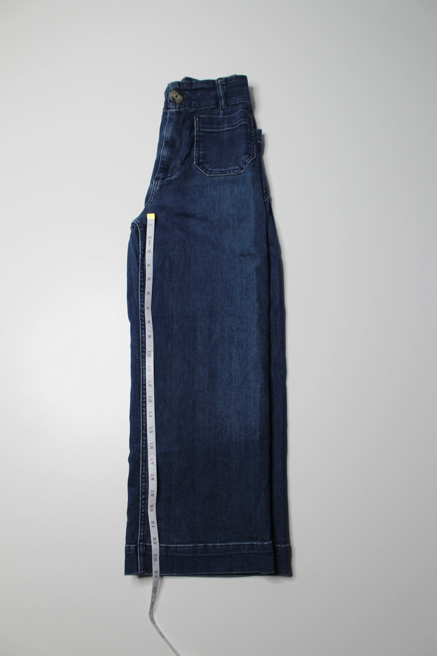Anthropologie Pilcro high rise denim culotte wide leg jeans, size 27 petite (24”) (sale: was $48)