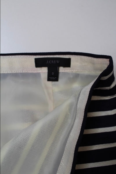 J.CREW striped lined pencil skirt, size 2 (price reduced: was $48)