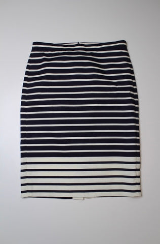 J.CREW striped lined pencil skirt, size 2 (price reduced: was $48)