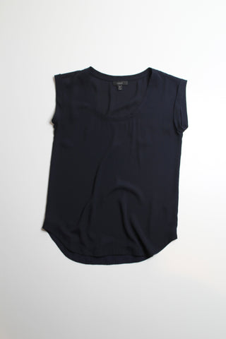 J.CREW navy sleeveless blouse, size 00 (loose fit) (price reduced: was $42)