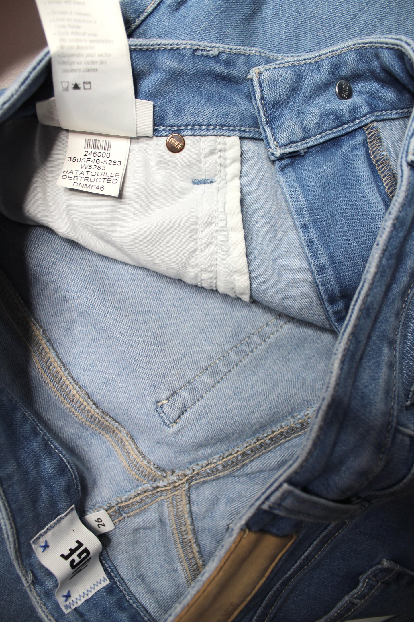 Paige ‘brigitte’ boyfriend jeans, size 26