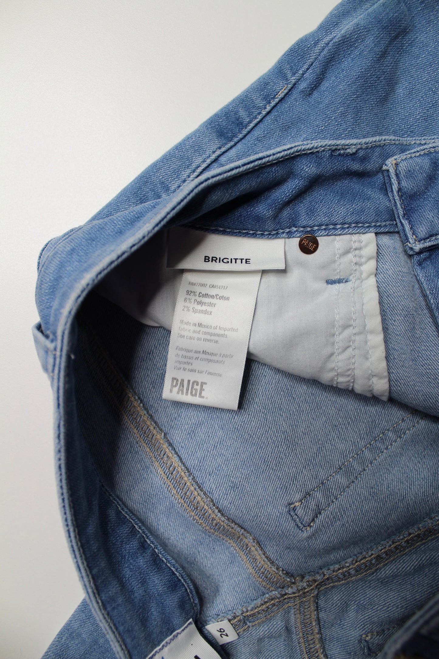 Paige ‘brigitte’ boyfriend jeans, size 26