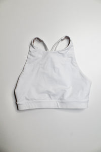 Lululemon white high neck energy bra, size 4 (price reduced: was $25)