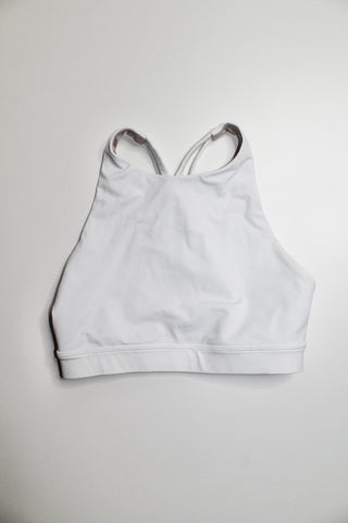 Lululemon white high neck energy bra, size 4 (price reduced: was $25)
