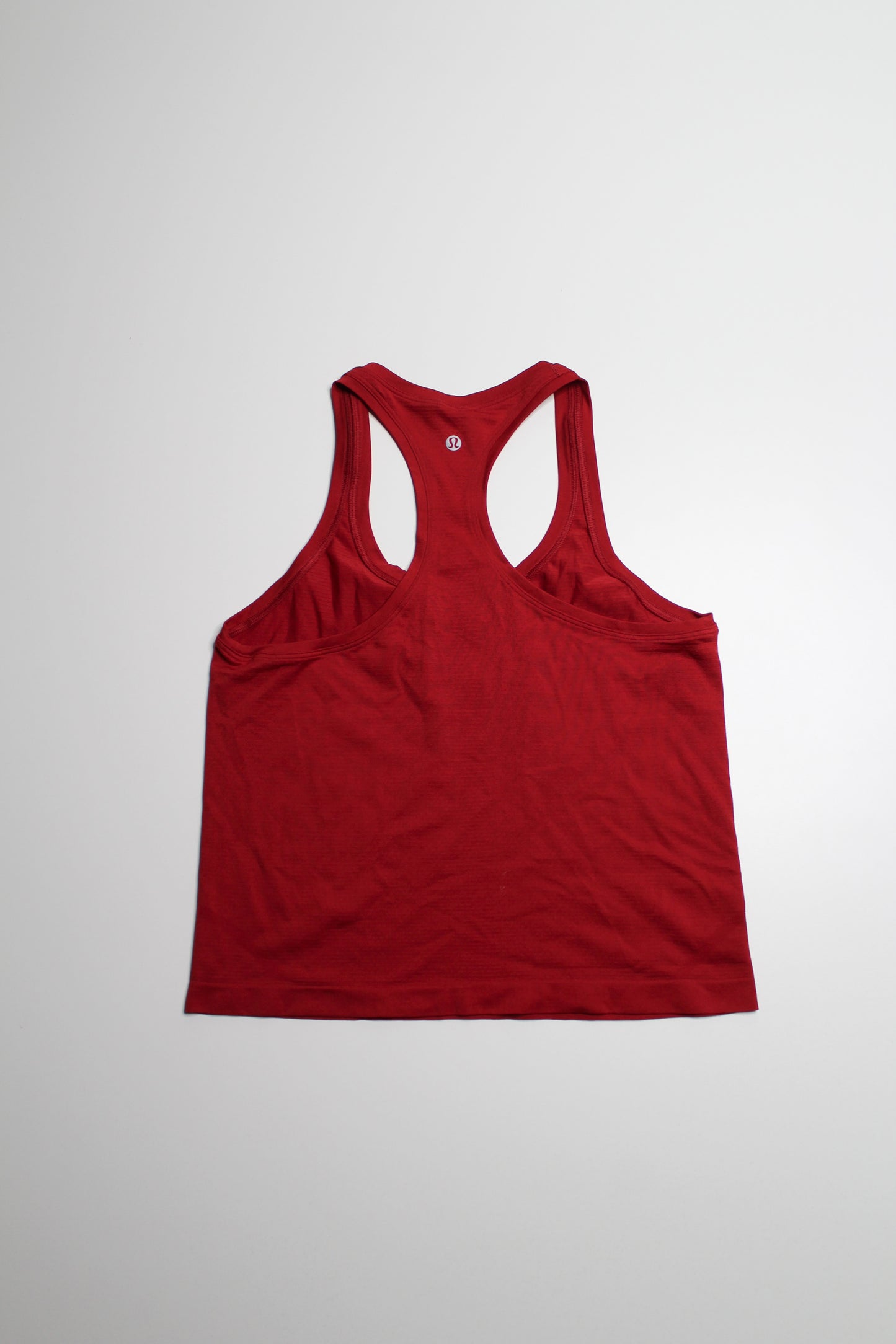 Lululemon red 'swiftly tech' tank, size 8 *race length *new