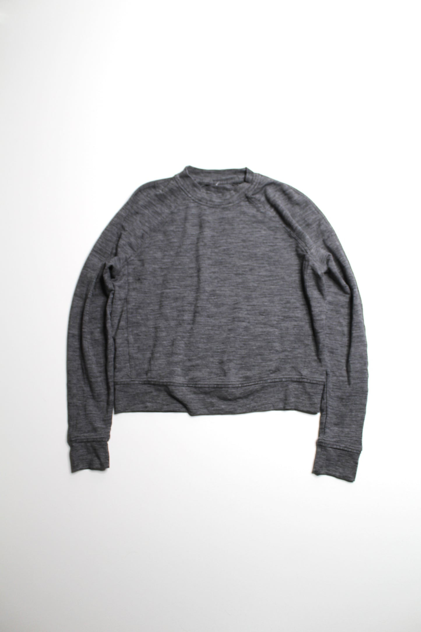 Lululemon heathered grey ‘close comfort’ modal crewneck sweater, no size. Fits like 6