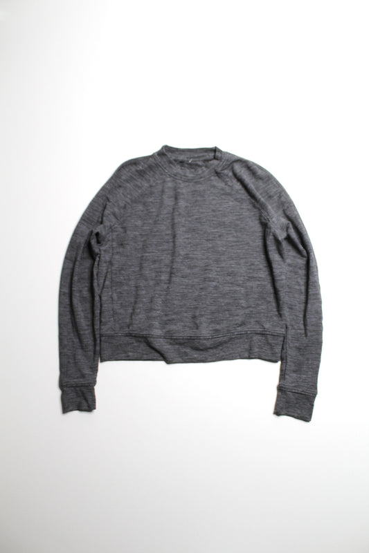 Lululemon heathered grey ‘close comfort’ modal crewneck sweater, no size. Fits like 6