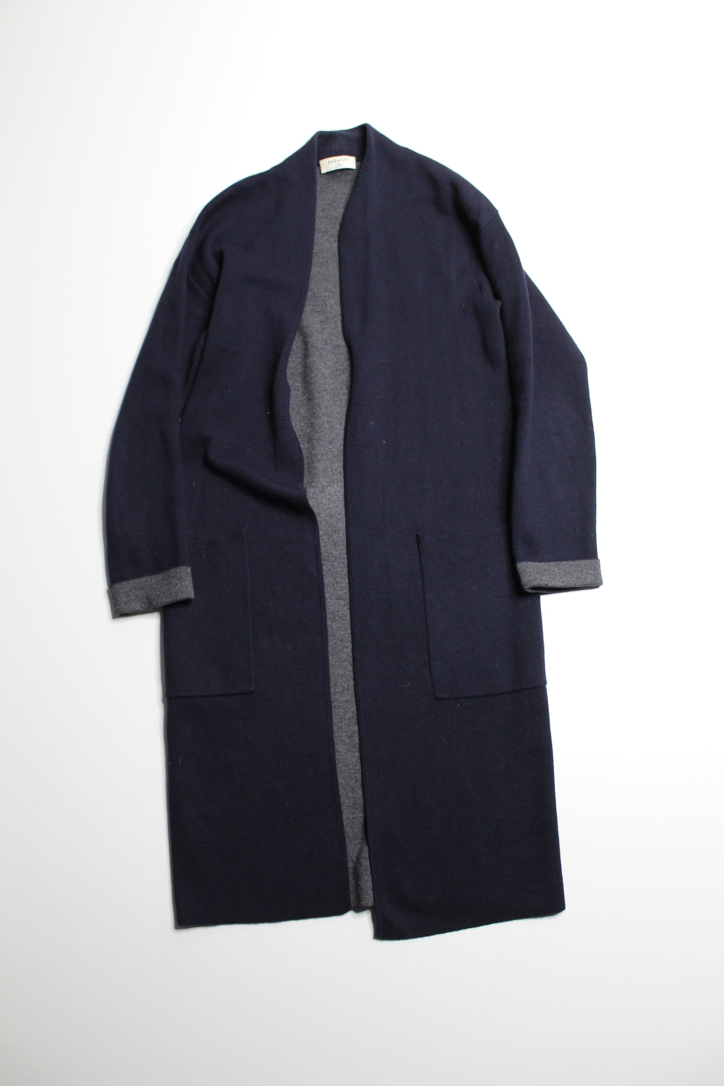Aritzia  navy/grey 'Lance' cardigan, size xxs (loose fit)